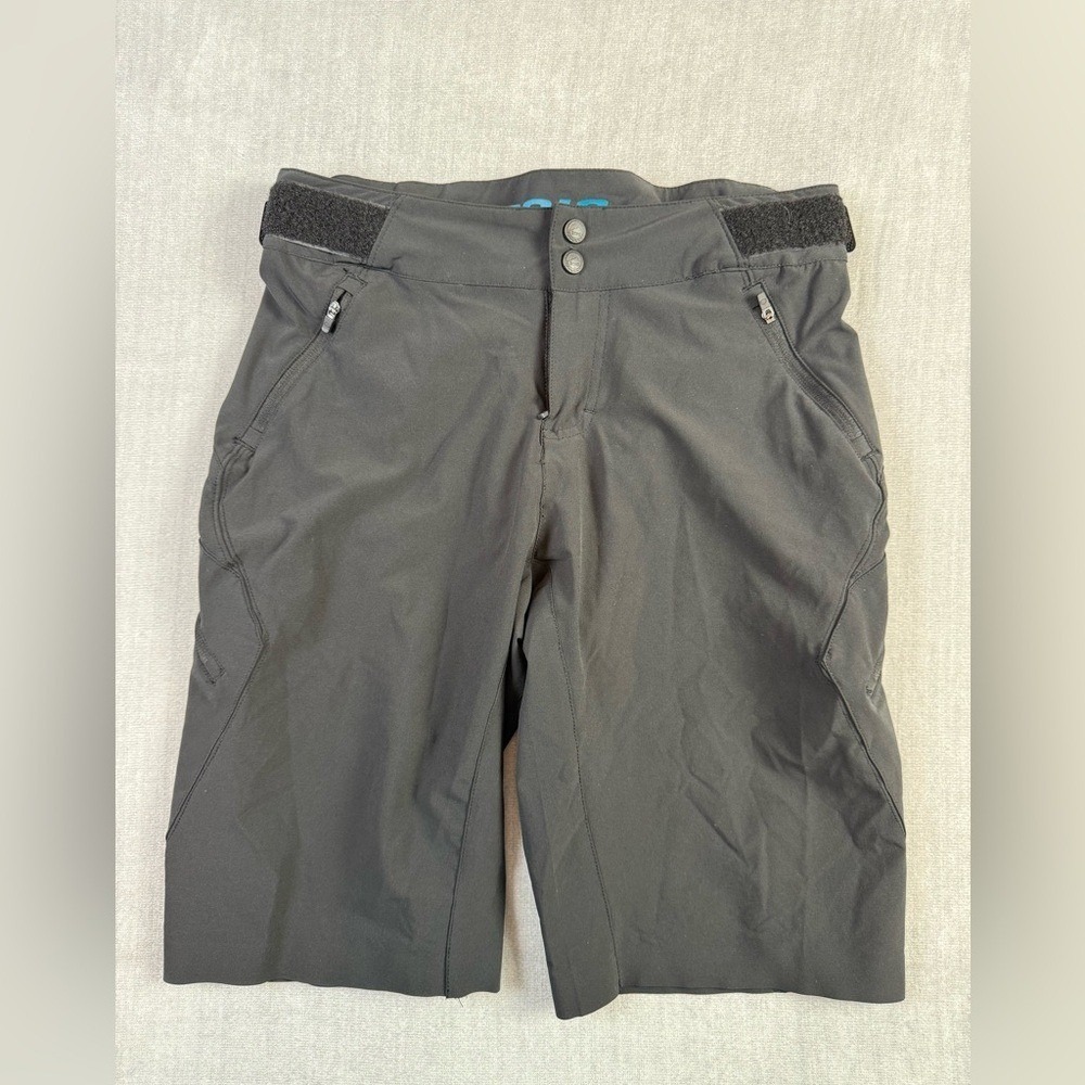 Zoic Mens Black Mountain Bike Shorts MTB Cycling Size Small Adjustable Waist